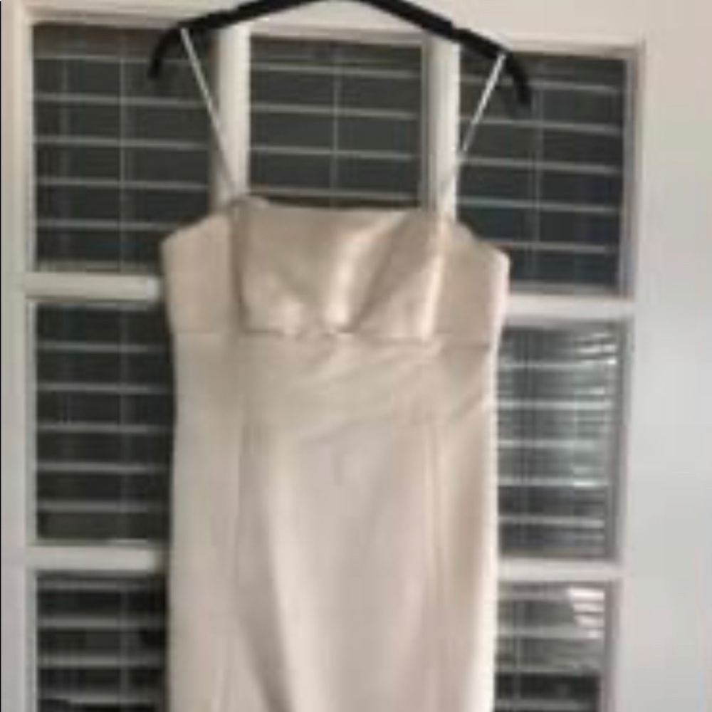 Jcrew silk strapless wedding dress, sz 6 petite